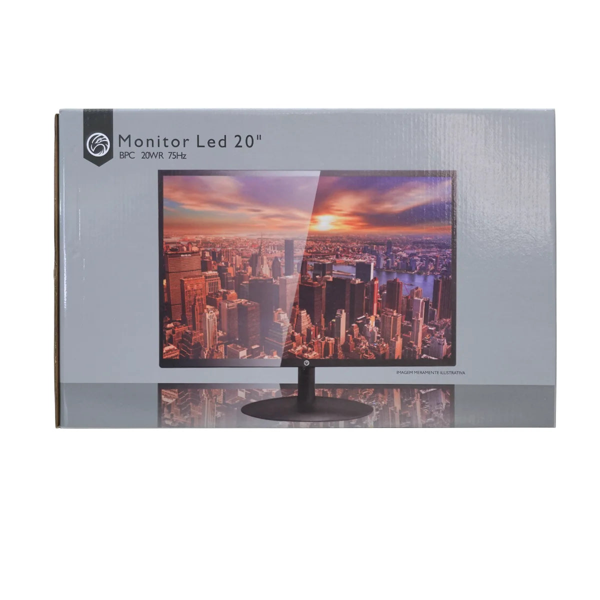 Monitor Led 20" Brazilpc 20wr Hdmi/vga/vesa Preto Bpc-20wr 75hz