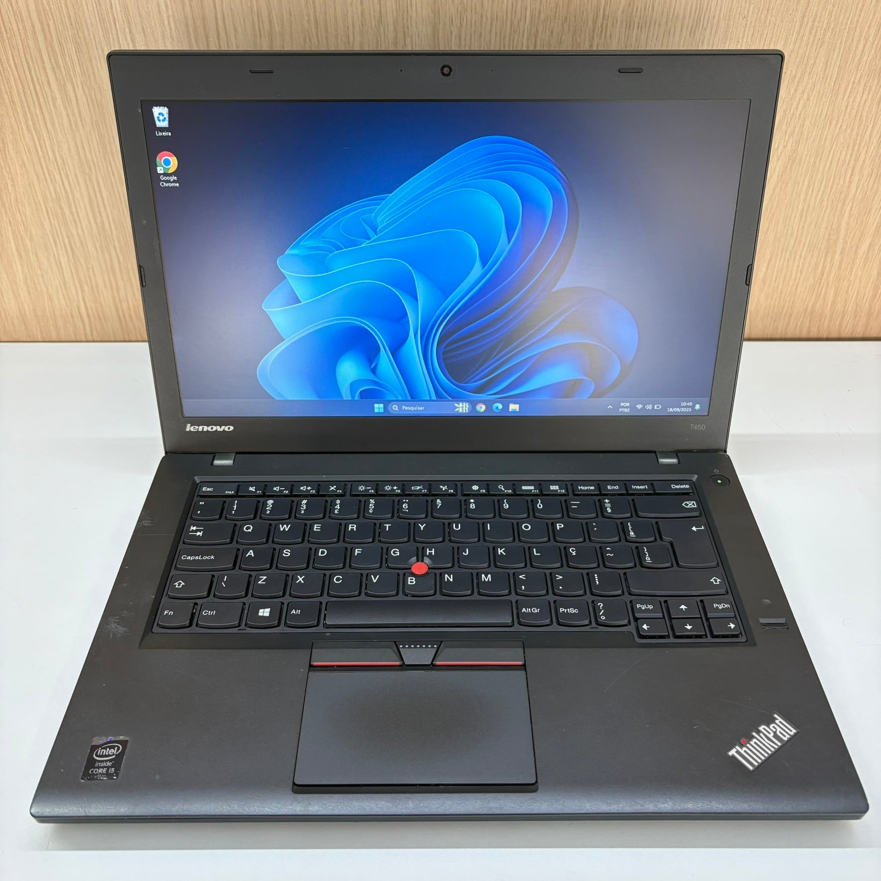 Notebook Lenovo ThinkPad | i5 5ª Geração | 8GB RAM | SSD 120GB | Windows 11